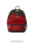 6-STRAP RED LEOPARD EMPRESS (PONY HAIR)