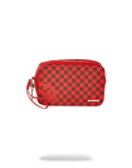 SHARKS IN PARIS RED TOILETRY AKA MONEY BAGS