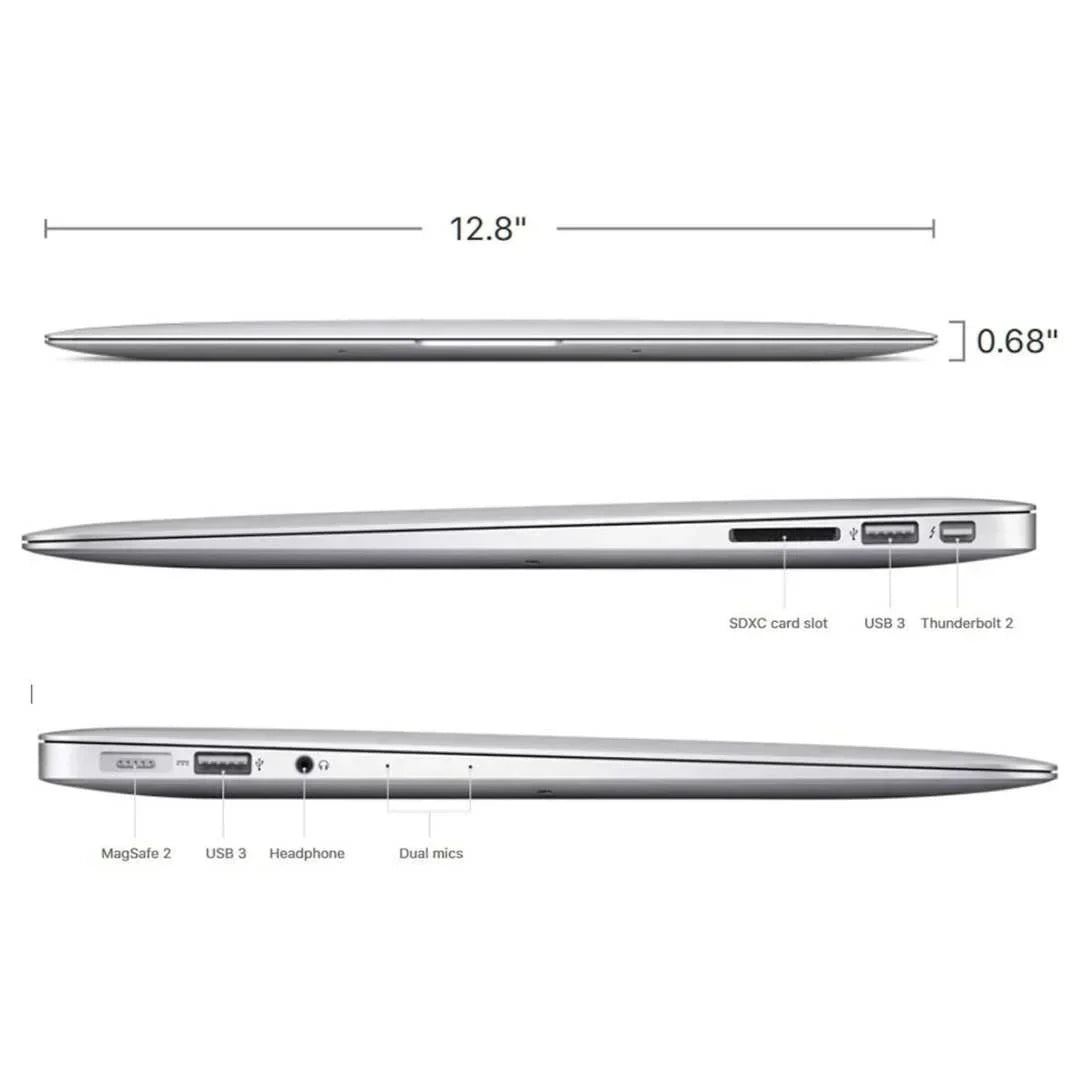 Apple MacBook Air 13" - Intel Core i5 - 8GB RAM - 256GB SSD (2017) - Silver - MQD42LL/A