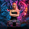 30L Perfect Duffle Bag Neon Leopard