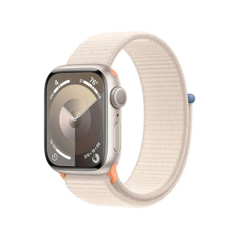 Apple Watch Series 9 GPS 41mm Aluminum Case with Starlight Sport Loop - MR8V3LW/A