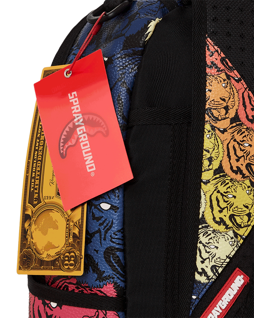 TIGER ROAR GOLD PLATED BACKPACK