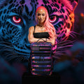 35L Backpack Neon Leopard