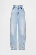 GAP X BEIS Relaxed Barrel Jeans in Medium Wash