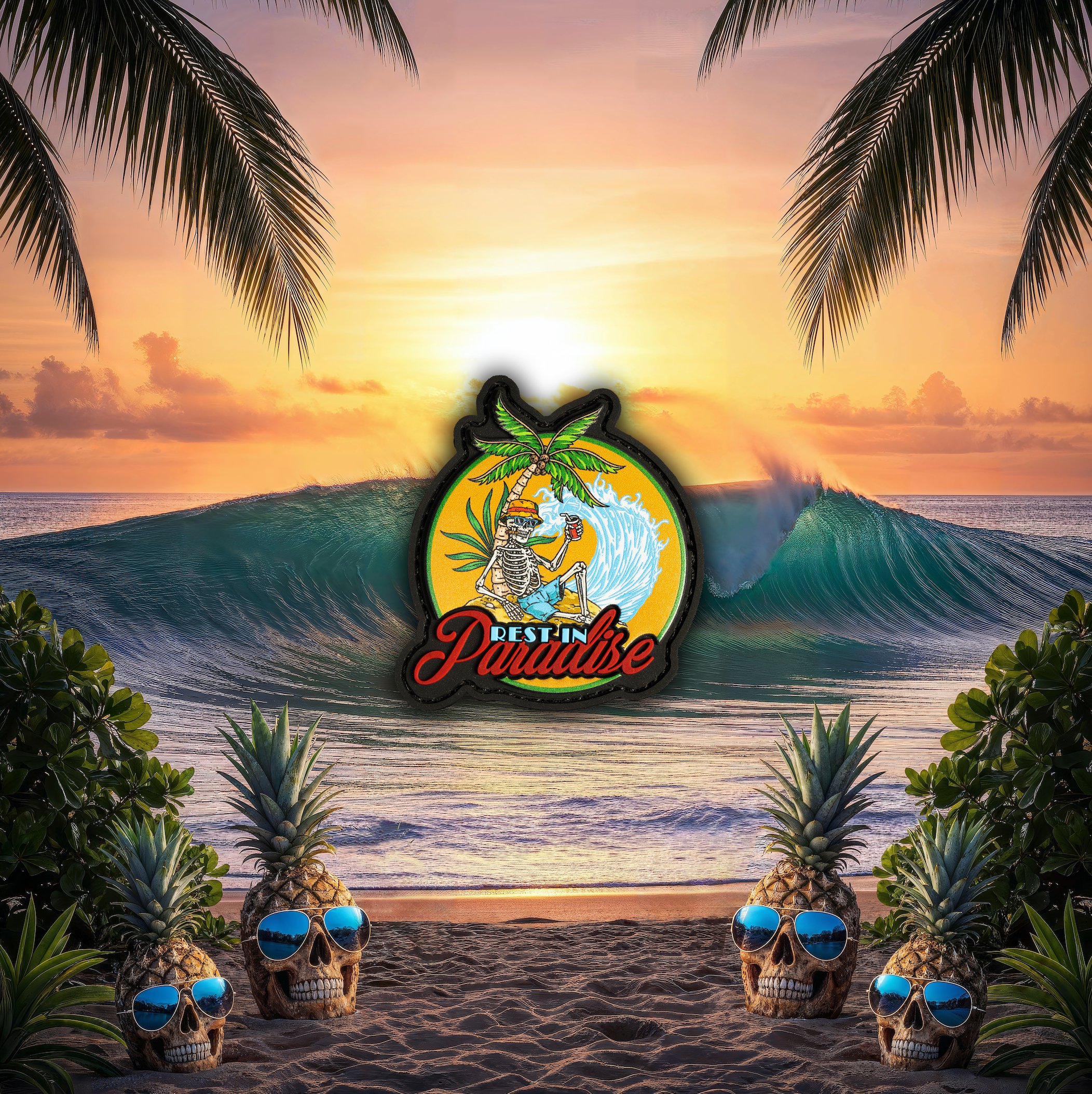 Tropical Rebellion Rest In Paradise Patch
