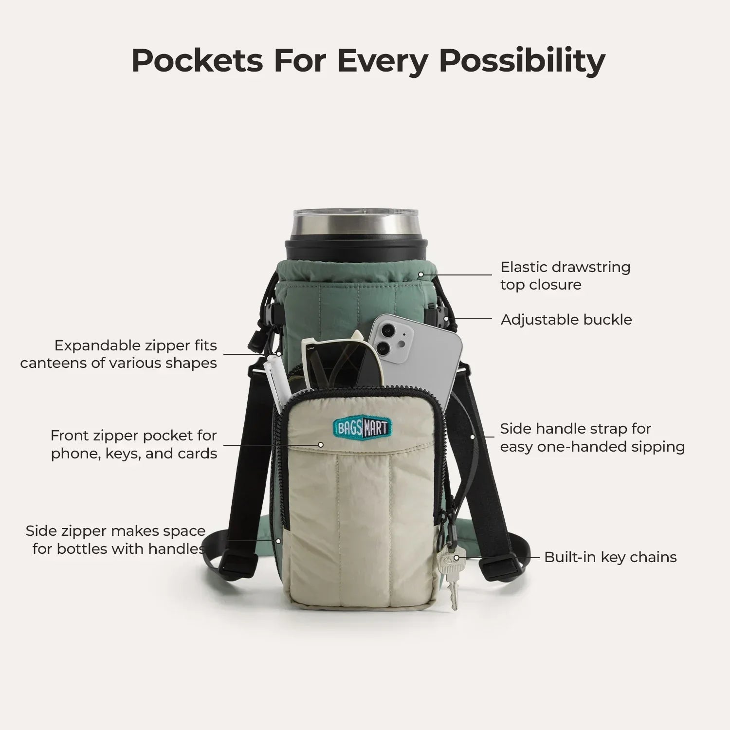 (FREE GIFT) Paz Water Bottle Sling